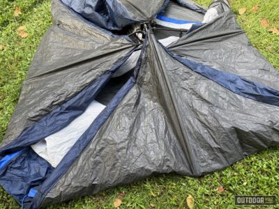 Ozark Trail 10’ x 9' 6-Person Instant Cabin Tent with LED Lighted Hub, 25 lbs